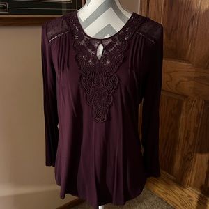 EUC Daniel Rainn crochet top